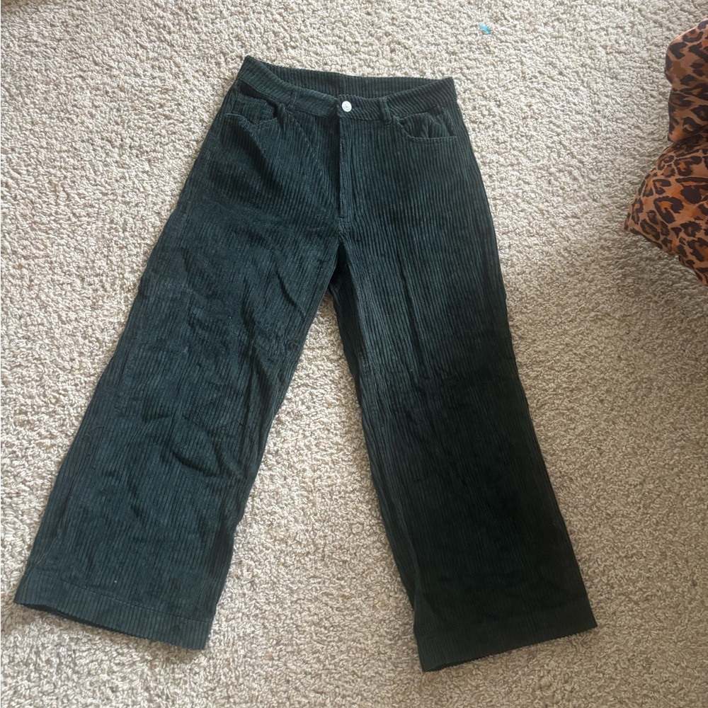 wide leg corduroys